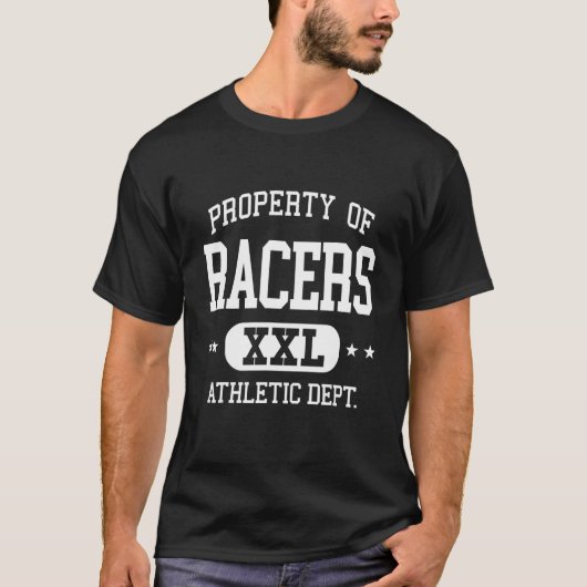レーサーレトロ運動課 Tシャツ (正面)