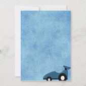 レーサー誕生日招待状 招待状 (裏面)