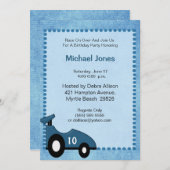 レーサー誕生日招待状 招待状 (正面/裏面)