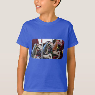 レーサー静か回転木馬ホースキッズTシャツ Tシャツ