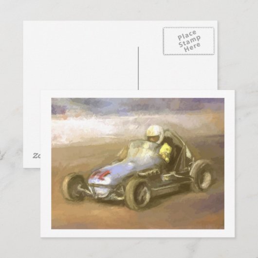 レーサー ポストカード (正面/裏面)