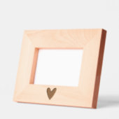 レーザエッチングハート写真枠 レーザー彫刻フレーム (左)