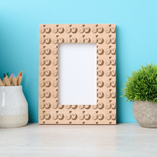 レーザエッチング写真枠 レーザー彫刻フレーム (正面)