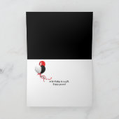 レーザカード付き第18誕生日バーコード カード (内部)