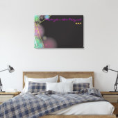 レーザグローバーバルミツワーサインインボード キャンバスプリント (インサイチュ (寝室))