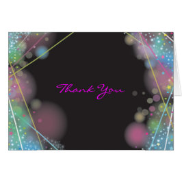 レーザグローバーバルミツワー折りサンキューカード