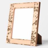 レーザパーソナライズされたエッチングフラワー写真枠 レーザー彫刻フレーム (左)