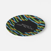 レーザラベルネオンビームグローパーティーおもしろい ペーパープレート (アングル)