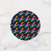 レーザラベルパーティーテーブル紙吹雪ネオン誕生日装置 コンフェッティ (スモール正面)