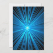 レーザラベル招待状ブルーレーザラベルパーティー招待状 招待状 (裏面)