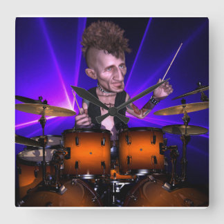 レーザーでドラミング正方形の壁時計 スクエア壁時計