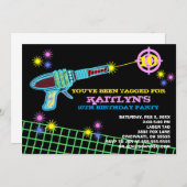 レーザーのラベルのカスタムな誕生日のパーティの招待状の女の子 招待状 (正面/裏面)