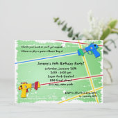 レーザーのラベルの招待状 招待状 (スタンド正面)