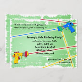 レーザーのラベルの招待状 招待状 (正面/裏面)