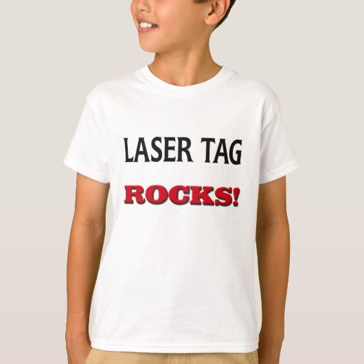 レーザーのラベルの石 Tシャツ (正面)