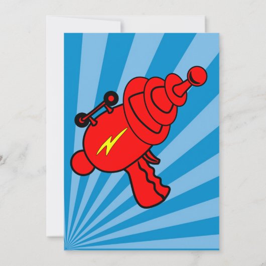 レーザーのラベルの誕生日のパーティの招待状 招待状 (裏面)