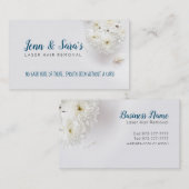 レーザーの毛の取り外しのスローガンの名刺 名刺 (正面/裏面)