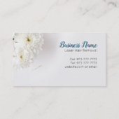レーザーの毛の取り外しのスローガンの名刺 名刺 (裏面)