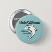 レーザーを持つ鮫 缶バッジ (正面&裏面)