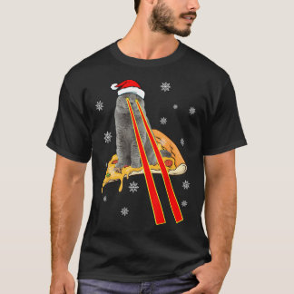 レーザーアイズおもしろい猫Cat Christmas T-Sh Tシャツ