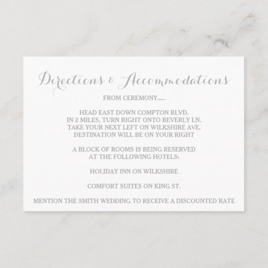 レーザーカットの雪の結晶 エレガントな冬の披露宴 エンクロージャーカード (裏面)