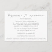 レーザーカット スノーフレーク エレガントな冬の披露宴 エンクロージャーカード (裏面)