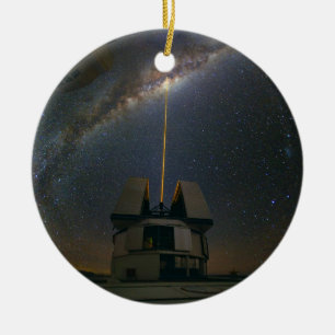 レーザーガイドの星を使用して銀河の観察 セラミックオーナメント