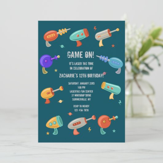 レーザーガンの招待状 招待状 (スタンド正面)