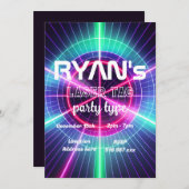 レーザータグの誕生日招待状をカスタマイズ 招待状 (正面/裏面)