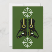 レーザータグパーティー招待状 招待状 (裏面)