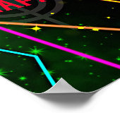 レーザータグ カラー ライト ビーム バースデー パーティー サイン (角)