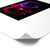 レーザーハートキャンバス ポスター (角)