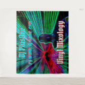 レーザーバックライトDJセット/ Gig タペストリー (正面)