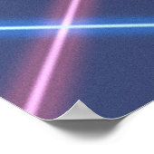 レーザービームスクールポートレート背景 ポスター (角)