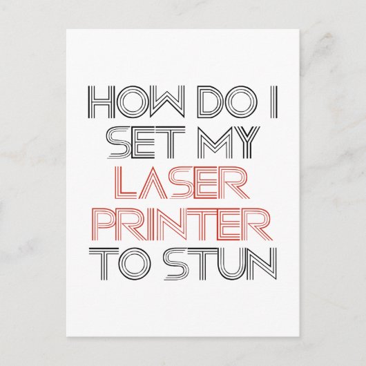 レーザープリンタ ポストカード (正面)