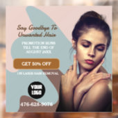 レーザーヘア除去サービス編集可能ウィンドウの固定 ウィンドウサイン (シート2)