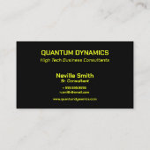 レーザーライト ハイテク IT テクノロジー 名刺 (裏面)