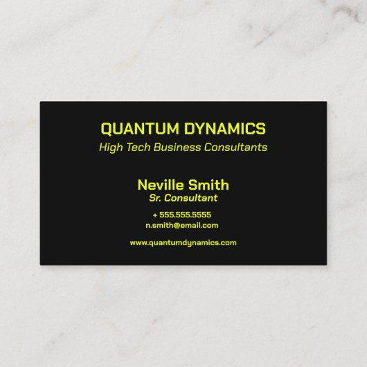 レーザーライト ハイテク IT テクノロジー 名刺 (裏面)