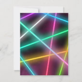 レーザーラベルサンキューカード |ガールレーザーラベルパーティー サンキューカード (裏面)