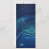 レーザーラベルチケットパス誕生日パーティーの招待 招待状 (裏面)