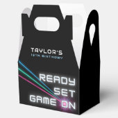 レーザーラベルネオンバースデーパーティー フェイバーボックス (オープン)