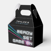 レーザーラベルネオンバースデーパーティー フェイバーボックス (正面サイド)