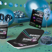 レーザーラベルネオンバースデーパーティー ペーパープレート