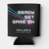 レーザーラベルネオンバースデーパーティー 缶クーラー (正面)