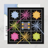 レーザーラベルバースデーパーティ招待状 招待状 (正面/裏面)