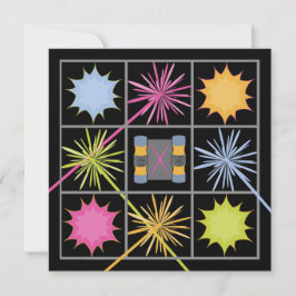 レーザーラベルバースデーパーティ招待状 招待状