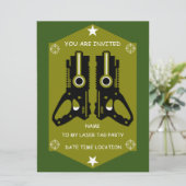 レーザーラベルパーティー招待状 (スタンド正面)