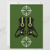 レーザーラベルパーティー招待状 (裏面)