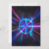 レーザーラベルブルーボーイバースデーパーティー 招待状 (裏面)