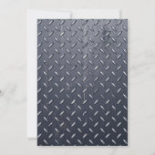 レーザーラベルボーイ誕生日パーティーの招待状緑青 招待状 (裏面)